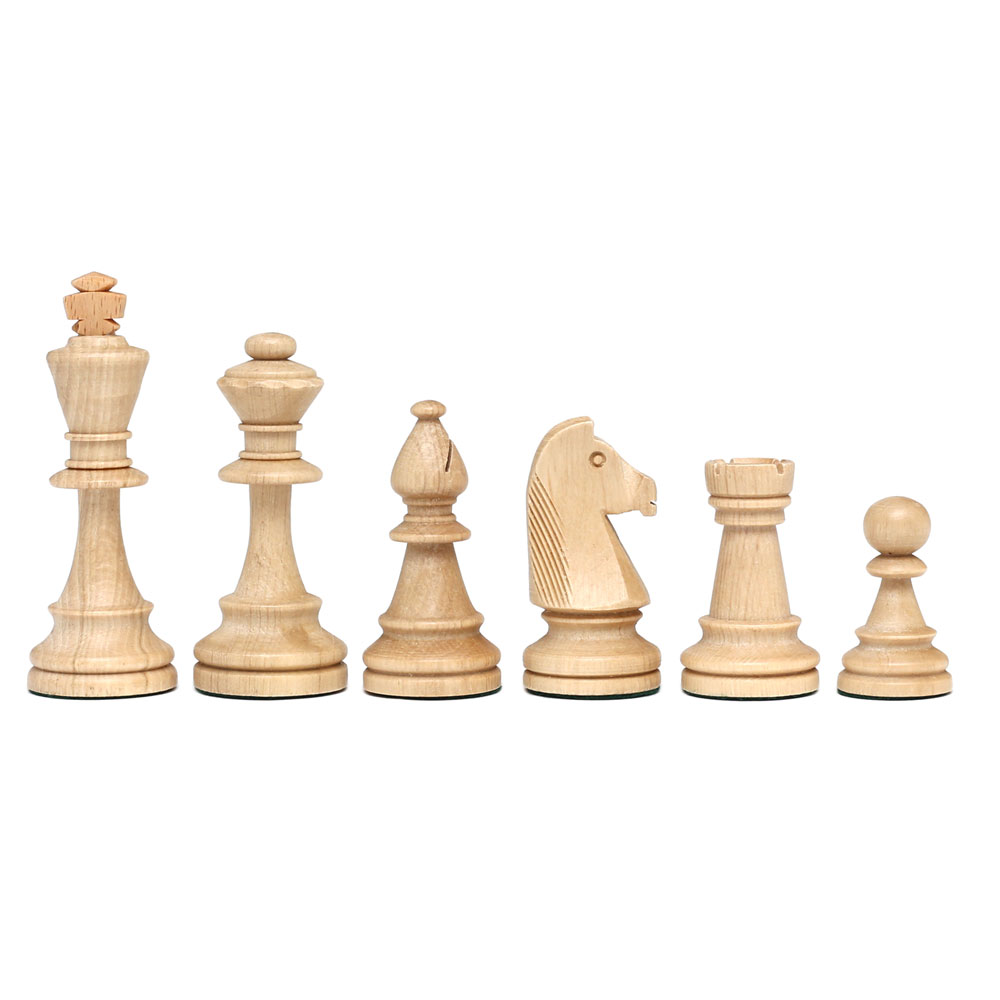 Lion Chess - Wooden Staunton No6, 98mm Chess Pieces - Value